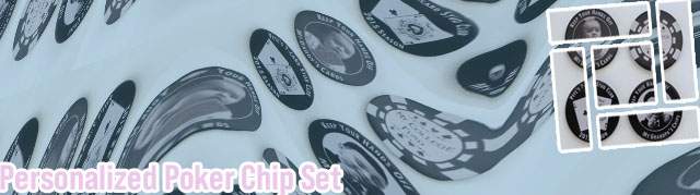 Engraved poker chip