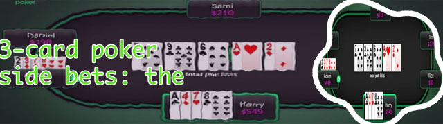 Online 3 card poker game