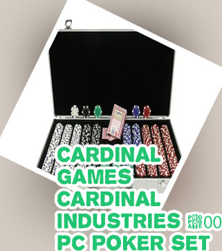 Poker set in aluminum case
